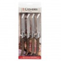 Set 4 Cuchillos Chuleteros 3 Claveles 1480