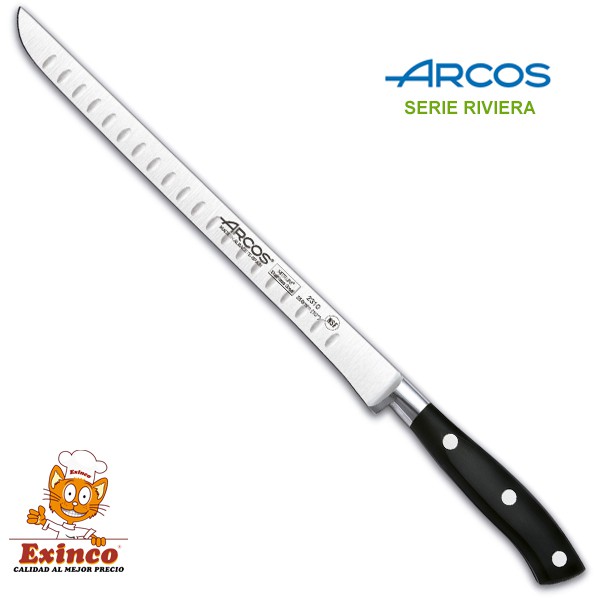 cuchillo, jamonero, arcos,231100,corte de jamon,nitrum,serie-riviera