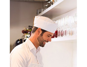 Gorro Barman Blanco